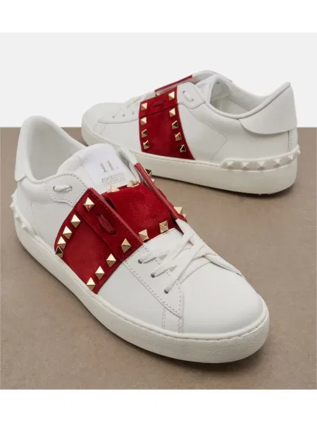 Sneakerși Valentino Garavani din piele alb