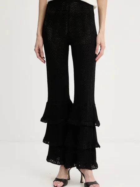 Twinset pantaloni pentru femei din negru