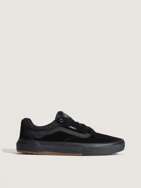 Кожаные кеды Vans черные