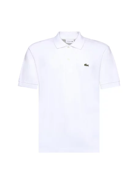 Koszulka polo o kroju regular fit z mieszanki bawełny Lacoste biała