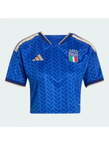 Zkrácený top Adidas modrý