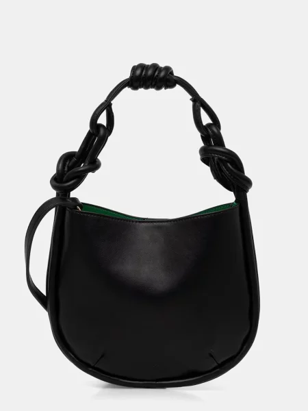 United Colors of Benetton geantă crossbody pentru femei cu imitație de piele negru