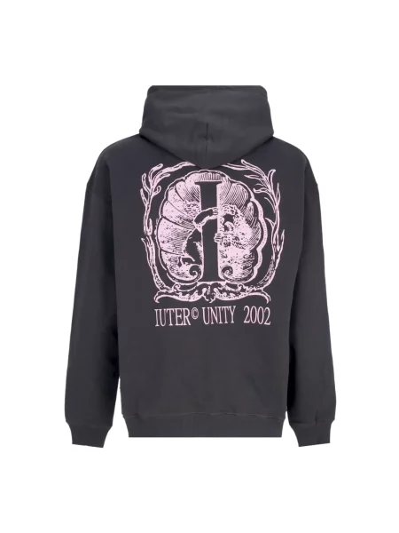 Bluza z kapturem Iuter z kapturem szara