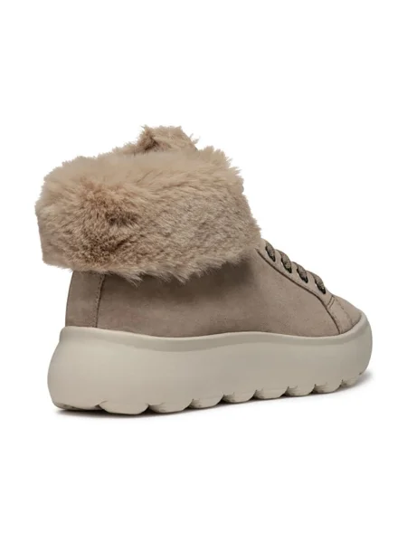 Semišové sneakers boty Geox D SPHERICA béžová