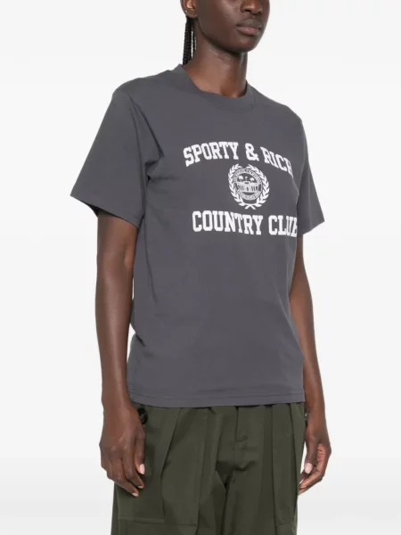 Μπλούζα Sporty & Rich με σχέδιο γκρι