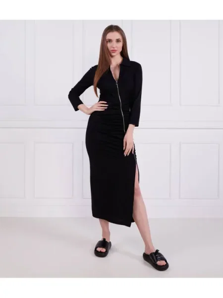 KARL LAGERFELD Hétköznapi ruha Regular Fit fekete