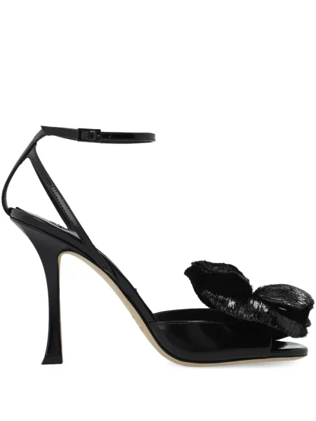 Sandale Jimmy Choo cu model floral negru