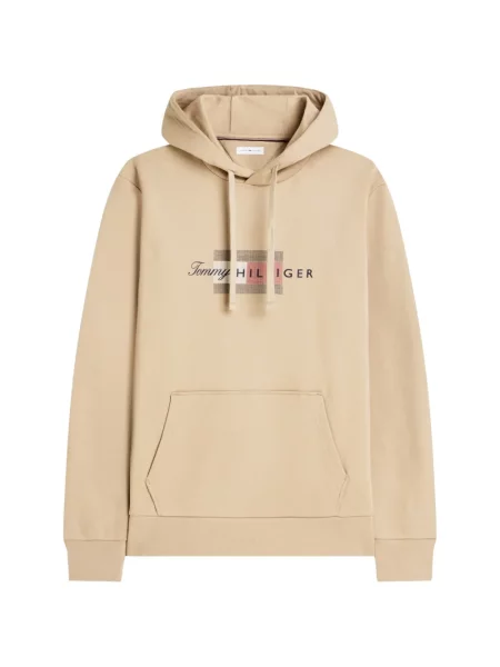 Húzózsinór kapucnis melegítő felső Tommy Hilfiger nyomtatás