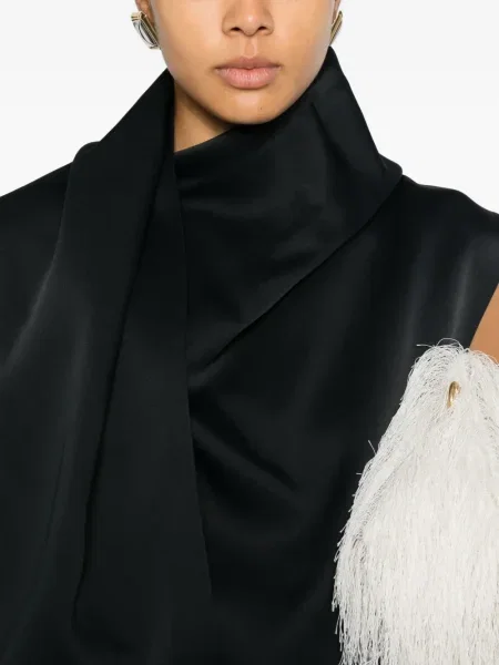 Top Khaite drapat negru