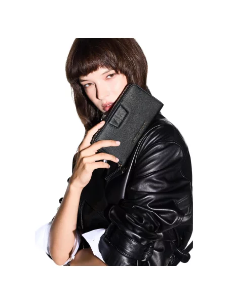 Peňaženka Armani Exchange z ekologickej kože čierna