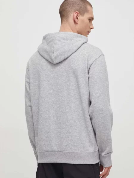 Olcsóbban. Férfi melegítőfelső New Balance Stacked Logo French Terry Hoodie athletic grey. Méret: XXL szürke