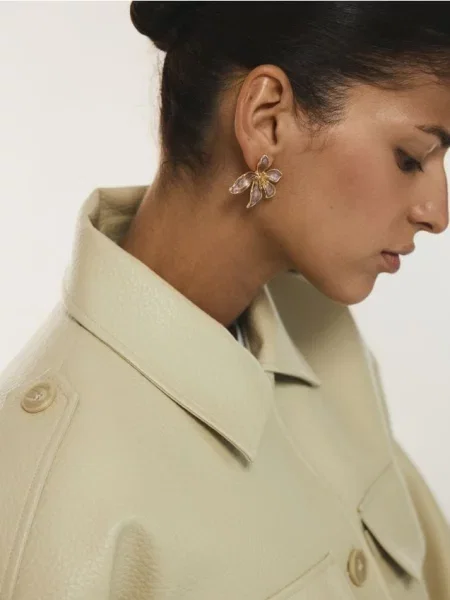 Серьги Reserved коричневые