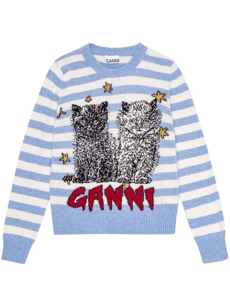 Tricou Ganni albastru
