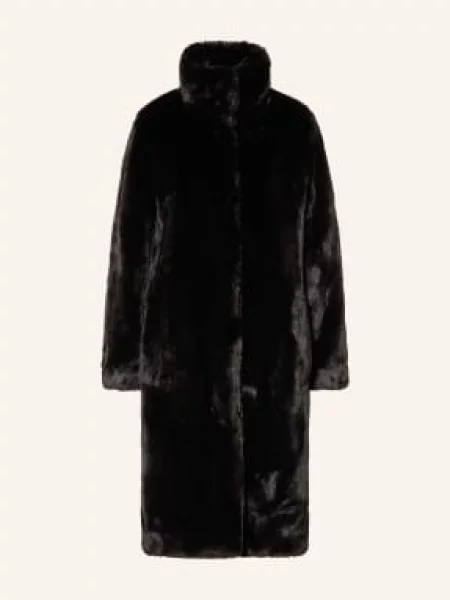 Boss Płaszcz Ze Sztucznego Futra Cetedia schwarz czarne