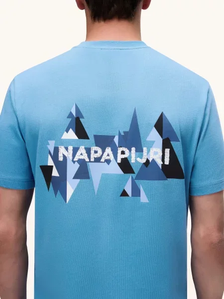 Napapijri Tričko modrá černá bílá