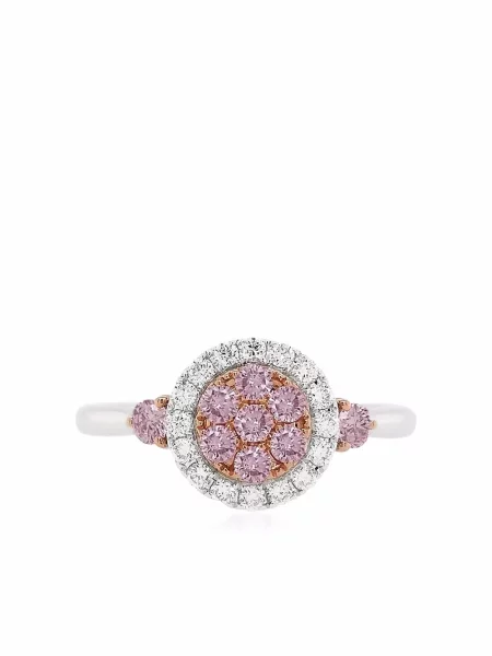 Prsten Hyt Jewelry s argylovým vzorem růžový