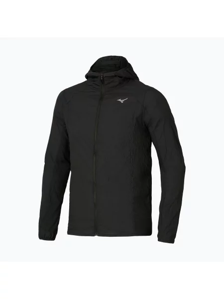 Geacă de alergare pentru bărbați Mizuno Tech Light Hooded black negru