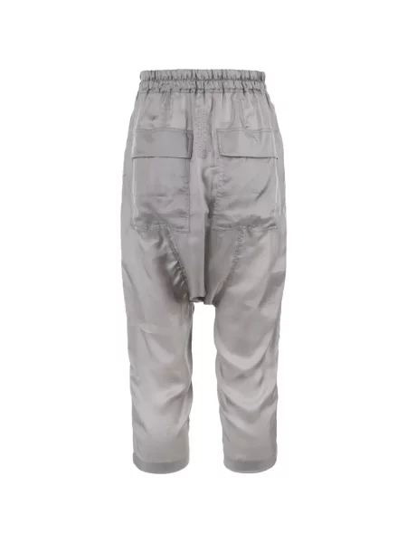 Pantaloni Rick Owens cu cordon gri