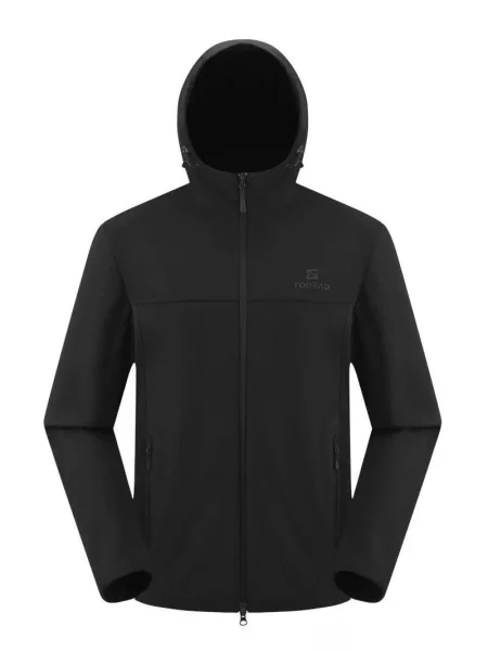 KURTKA HIKING SOFTSHELL HOODY czarna