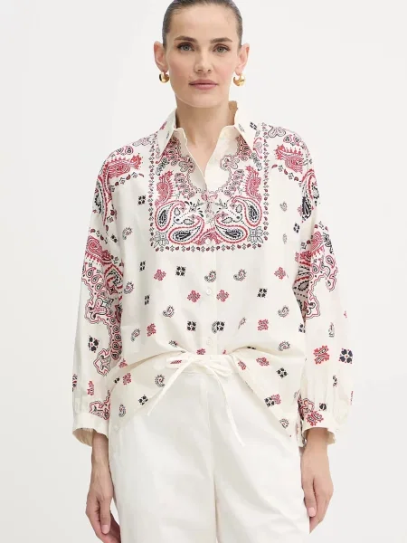 Weekend Max Mara cămașă din ADDA bej