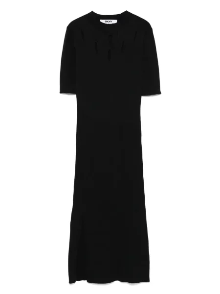 Rochie midi Dkny până la genunchi de costum negru