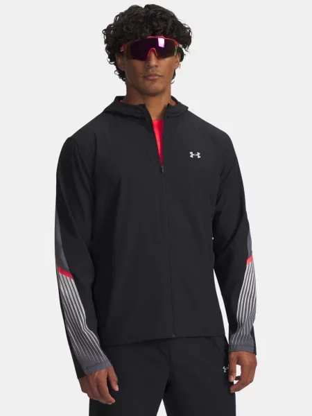 Geacă Under Armour cu glugă negru