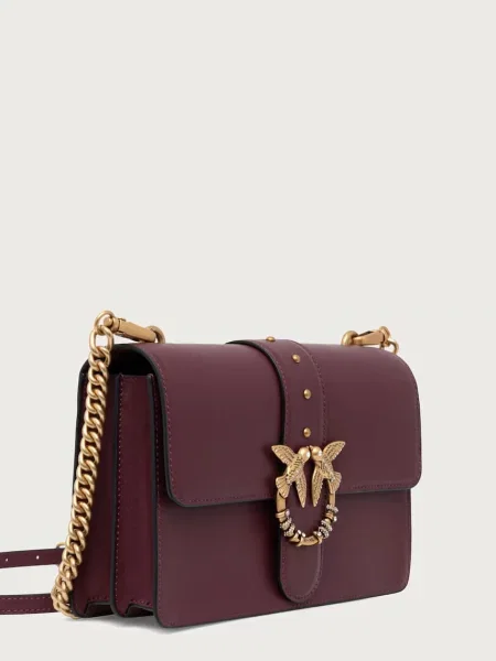Pinko De piele geantă poștaș Ove One Classic New Buckle