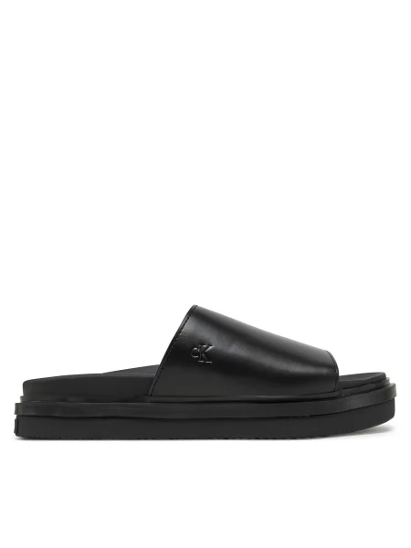 Natikače Calvin Klein Jeans Flat Molded Sandal Slide crna