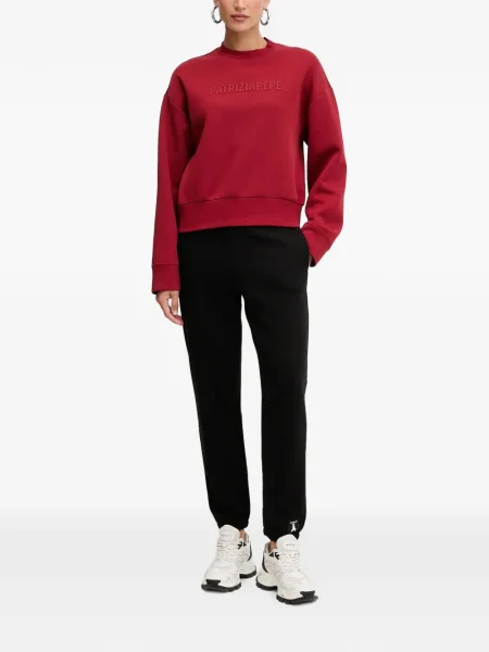 Hanorac crewneck Patrizia Pepe roșu