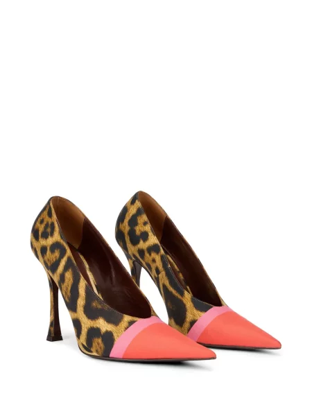 Pantofi cu toc Roberto Cavalli cu imagine maro