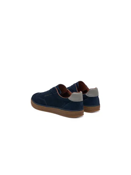 Sneakersy Tommy Hilfiger Th Lo Lux Suede Sneaker Tmavomodrá