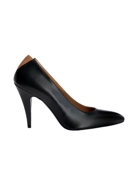 Czółenka Jil Sander skórzana czarna