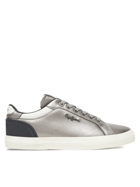 Pepe Jeans Sportcipők Kenton Glam W Ezüst szürke