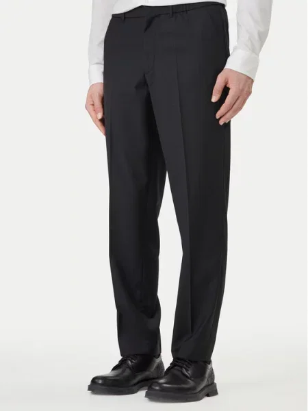 Calvin Klein spodnie z wełną czarne