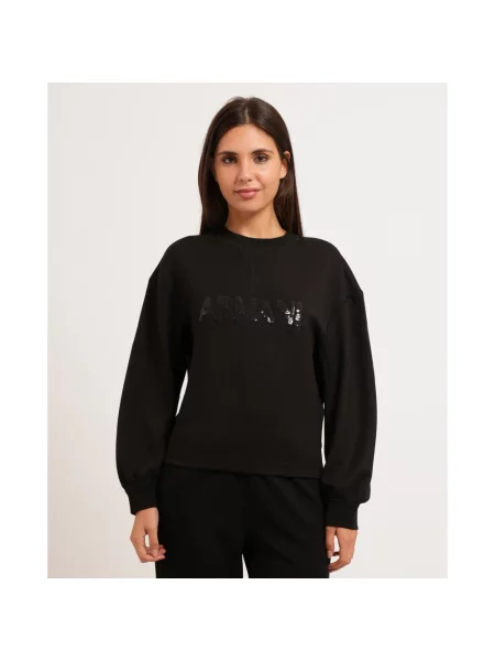 Bluza Armani Exchange ze stretchu czarna