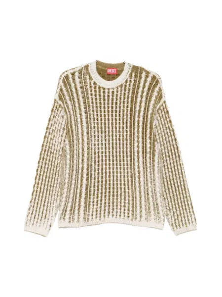 Sweter Diesel z logo zielony