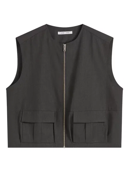 Top Samsoe Samsoe w kolorze melanż szary