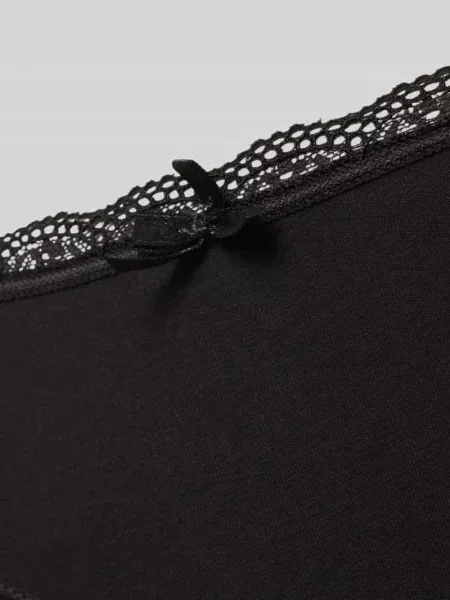 Figi o kroju slim fit z mieszanki bawełny w Dorina czarne