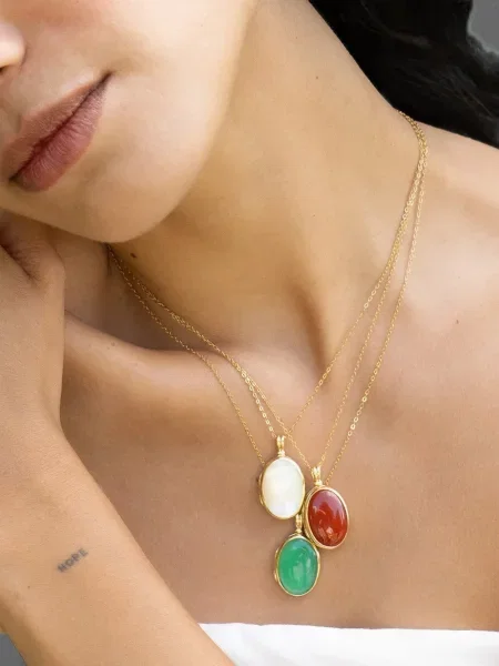 Colier Monica Rich Kosann verde