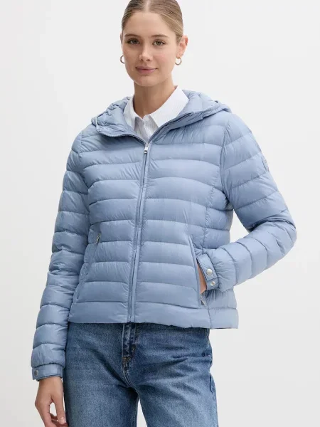 Пухено яке Tommy Hilfiger преходен модел синьо