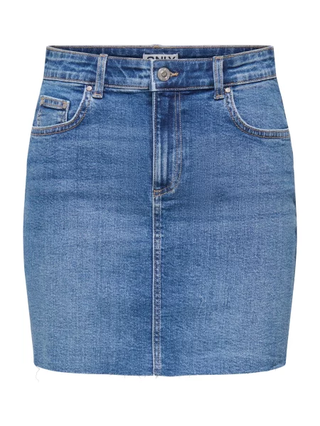 ONLY Fustă ONLLOLA denim albastru