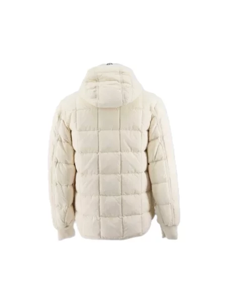 Lniana kurtka Parajumpers w kratę beżowa