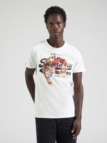 Retro tričko Superdry biela