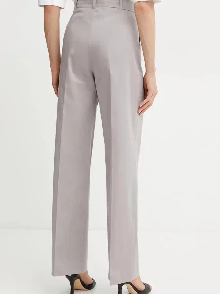 MAX&Co. pantaloni femei drept high waist gri