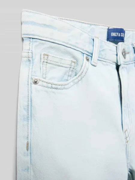 Jeansy o kroju straight fit z czystej bawełny model JEDGE' Only & Sons