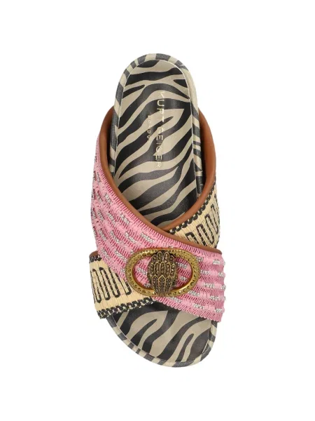 Презрамки маратонки Kurt Geiger London на платформе розово