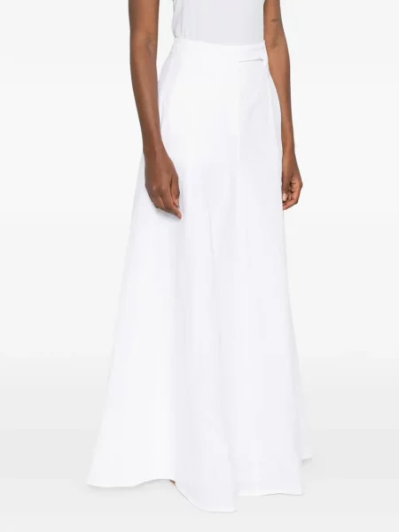 Fusta maxi Brunello Cucinelli alb