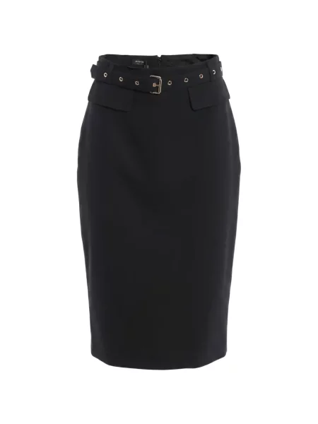 Cu centură fustă midi Pinko negru