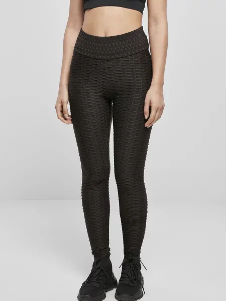 Legginsy Urban Classics z wysoką talią czarne