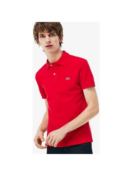 Koszulka polo z krótkim rękawem Lacoste Slim Fit w kolorze czerwonym XS czerwona